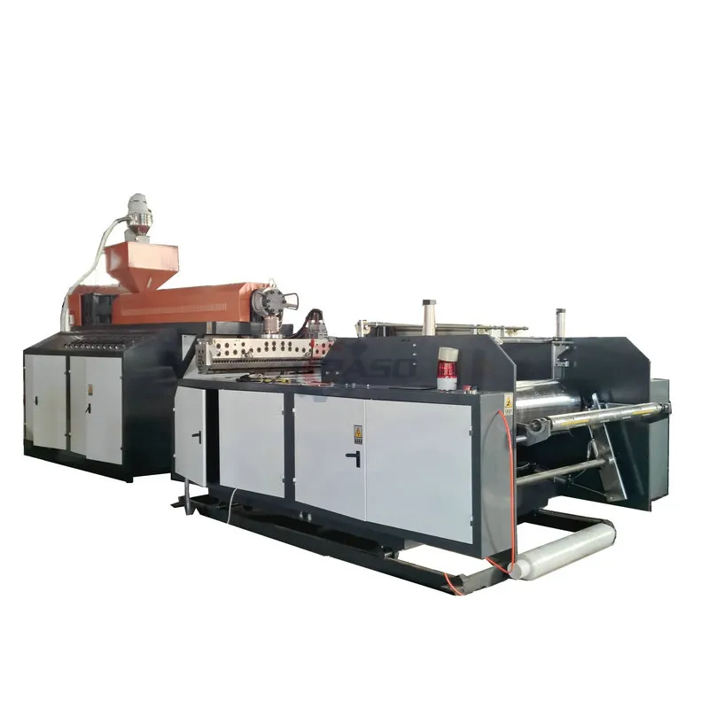 250mm Double Roll Winding LLDPE Cast Stretch Film Making Machine